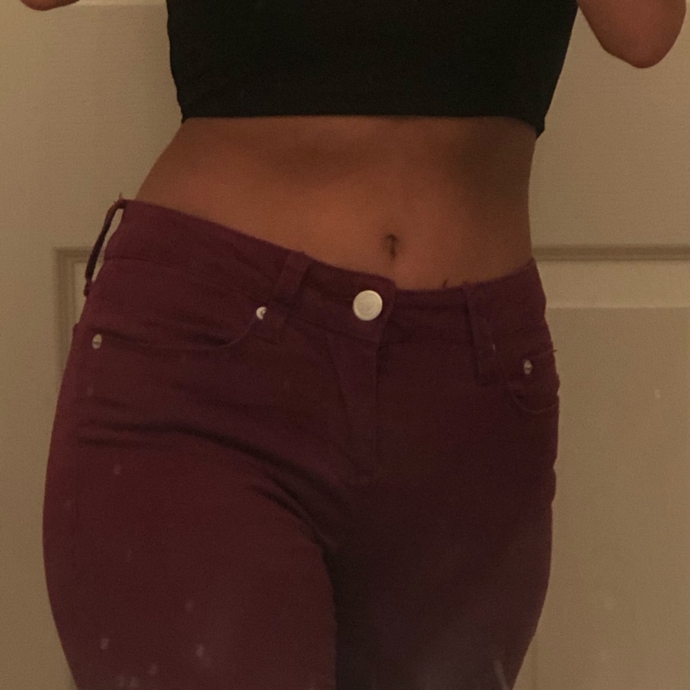Maroon vintage pants